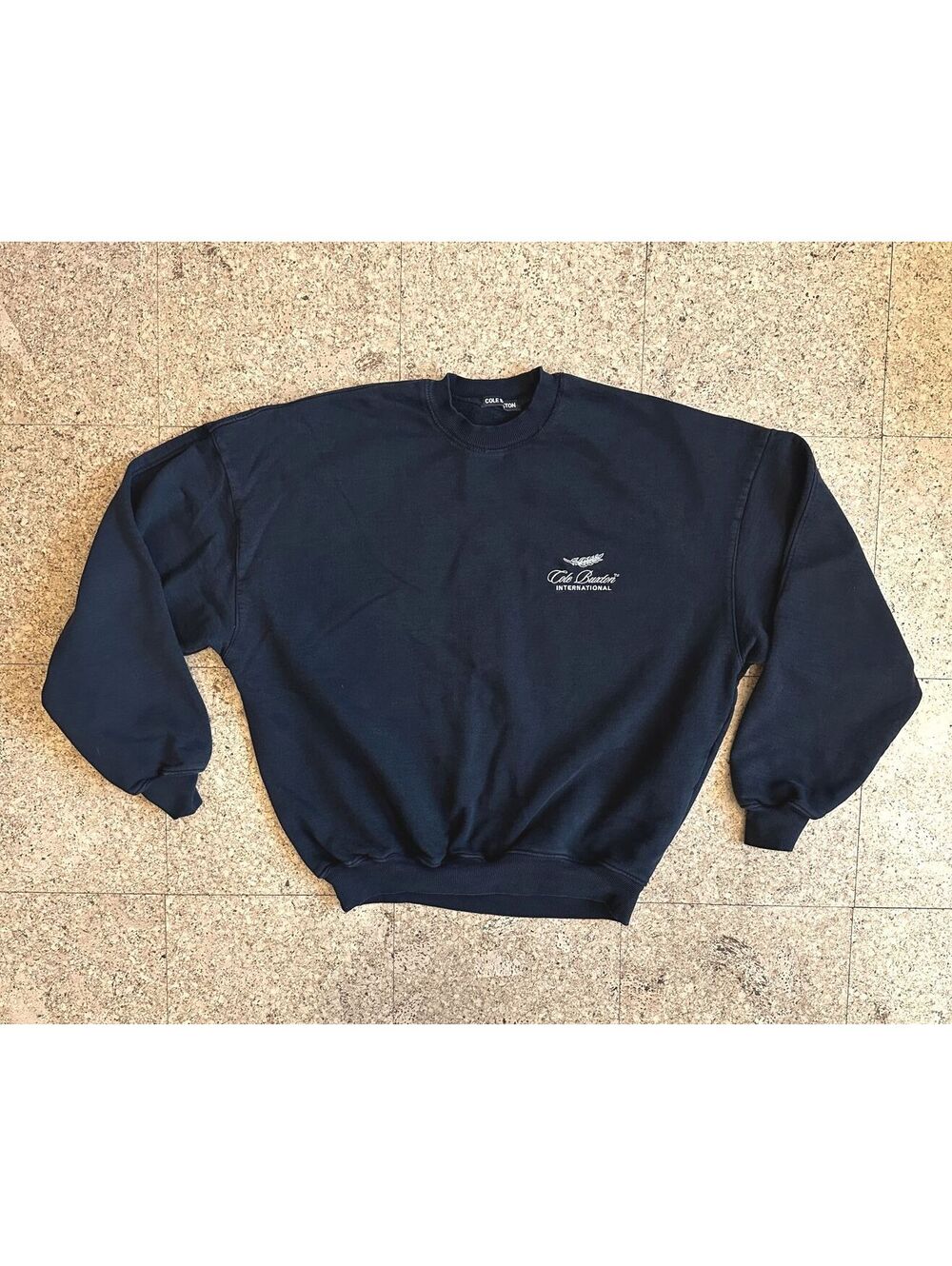 Cole Buxton International Sweatshirt Men's Medium Black Heavyweight Cotton UK